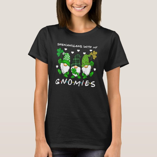 Camiseta Shenanigans With My Gnomies St Patrick's Day Gnome (Anverso)