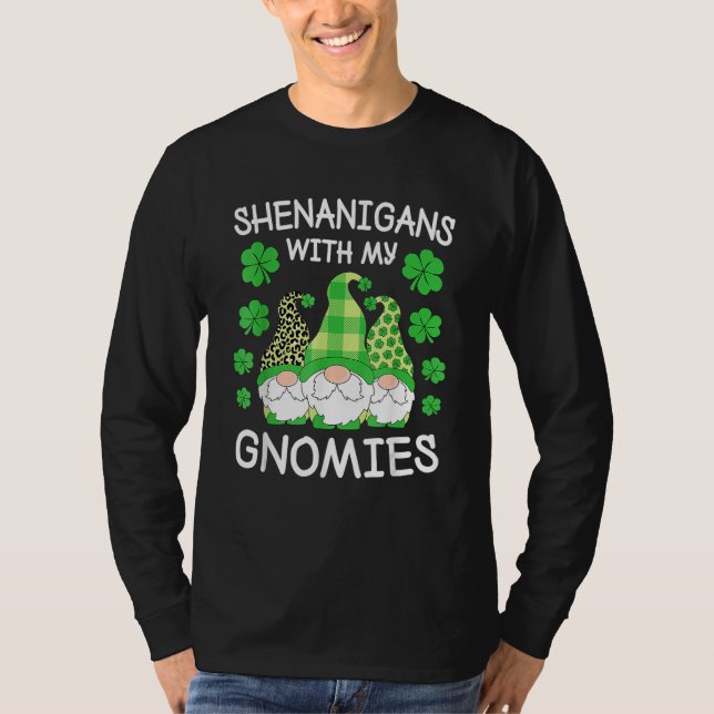 Camiseta Shenanigans With My Gnomies St Patrick's Day Gnome (Anverso)