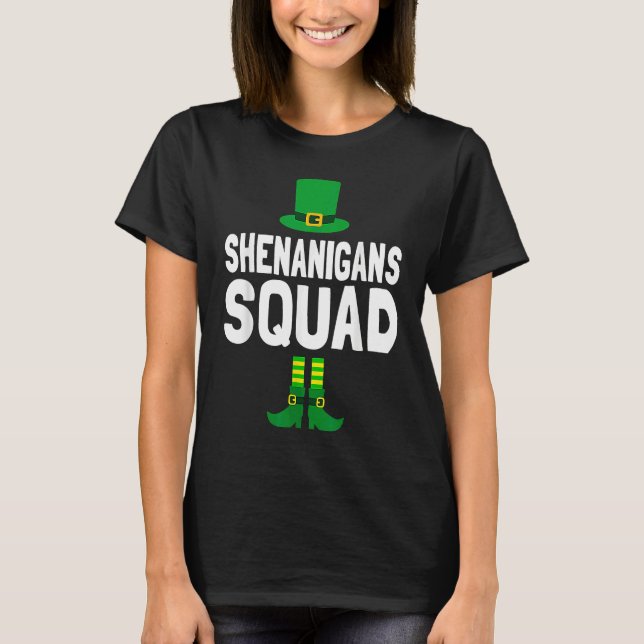 Camiseta Shenanigator Cute Leprechaun Elf St Patricks Day S (Anverso)