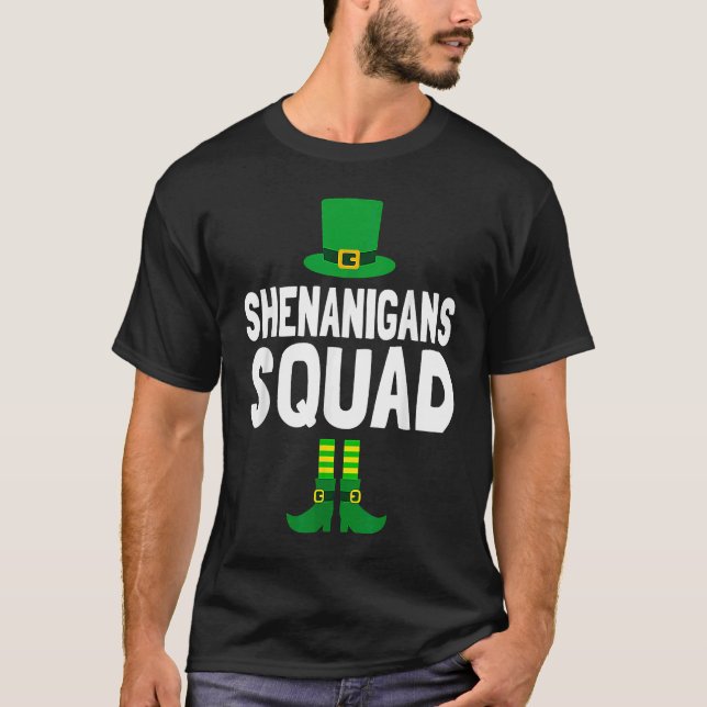 Camiseta Shenanigator Cute Leprechaun Elf St Patricks Day S (Anverso)