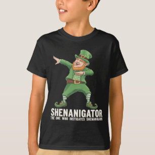 Camiseta Shenanigator Dabbing Leprechaun San Patrick