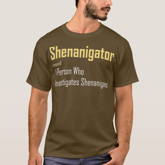 Camiseta Shenanigator Dictionary Definition Funny St Day (Anverso)