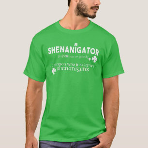 Camiseta Shenanigator Irlandés St Patrick Day Shenanigans