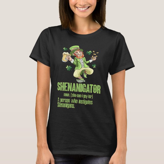 Camiseta Shenanigator  Llama Be Irish Llamas  Girls Women (Anverso)