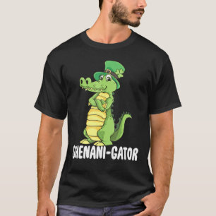 Camiseta Shenanigator Saint Patrick Day Iligator Ella