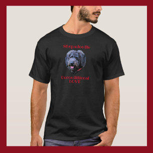 Camiseta Shepadoodle igual a Perro de amor incondicional