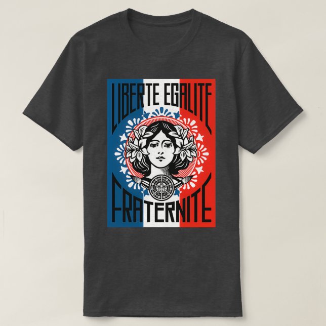 Camiseta Shepard Liberte Egalite Fraternite 1 (Diseño del anverso)