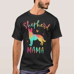 Camiseta Shepherd Mama Colorful German Shepherd Dog Mom