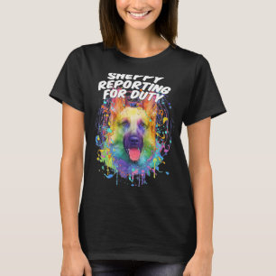 Camiseta Sheppy Reporting para el Pastor alemán de servicio