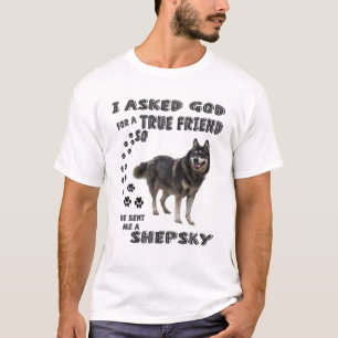 Camiseta Shepsky Gerberiano Cita A Mamá Papá Arte, Alemá