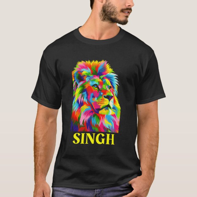 Camiseta Sher Punjabi, León Singh, Orgulloso De Ser Sij (Anverso)