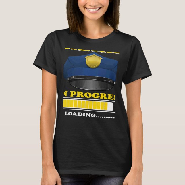 Camiseta Sherif In Progress Future Policewoman Criminology  (Anverso)