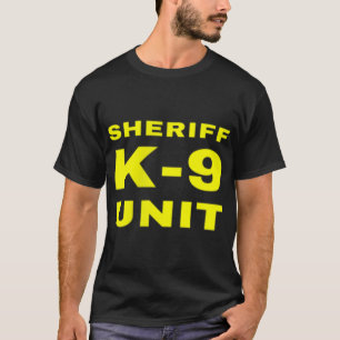 Camiseta Sheriff K-9 Unidad Delantera Y Trasera K9 Policía