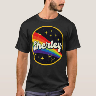 Camiseta Sherley Rainbow en un estilo de vintage espacial