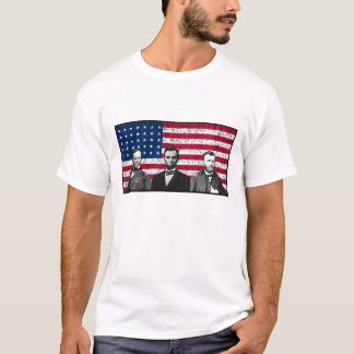 Camiseta Sherman, Lincoln, y Grant con la frontera negra