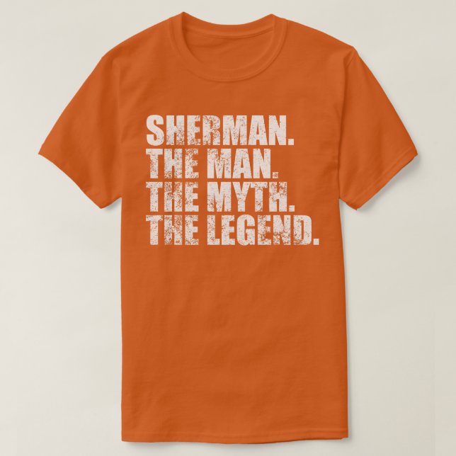 Camiseta ShermanSherman Family name Sherman Last Name Sherm (Diseño del anverso)