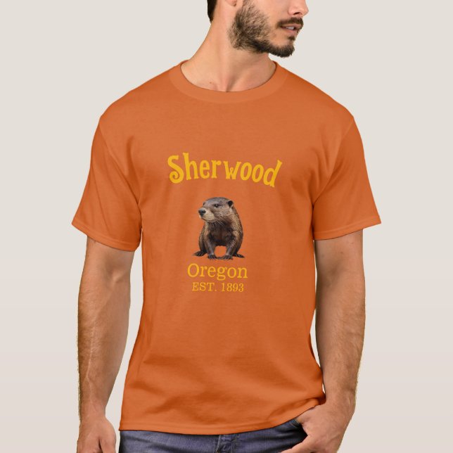 Camiseta Sherwood Oregon castor (Anverso)