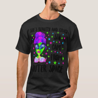 Camiseta Shes Beauty Y Grace Vino De La Fu Del Espacio Ultr