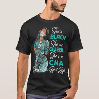 Camiseta She's Black She's a Queen She's CNA