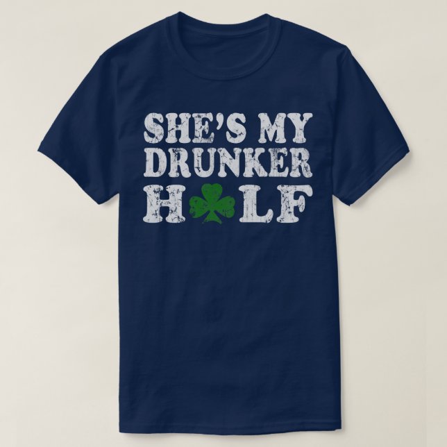 Camiseta Shes My Beker Half Couples St Patricks Day (Diseño del anverso)
