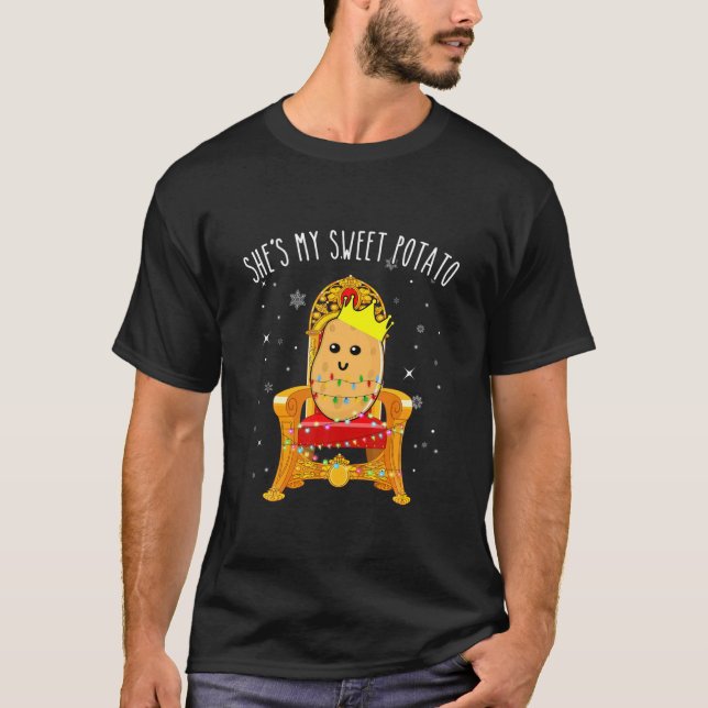 Camiseta She's My Sweet Potato Funny Matching Couple (Anverso)