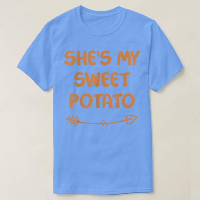 Camiseta She's My Sweet Potato I Yam! Set Couples Thanksgiv (Diseño del anverso)