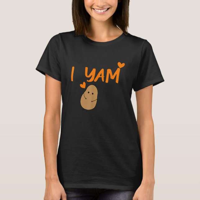 Camiseta She's My Sweet Potato I Yam Set Couples Thanksgivi (Anverso)