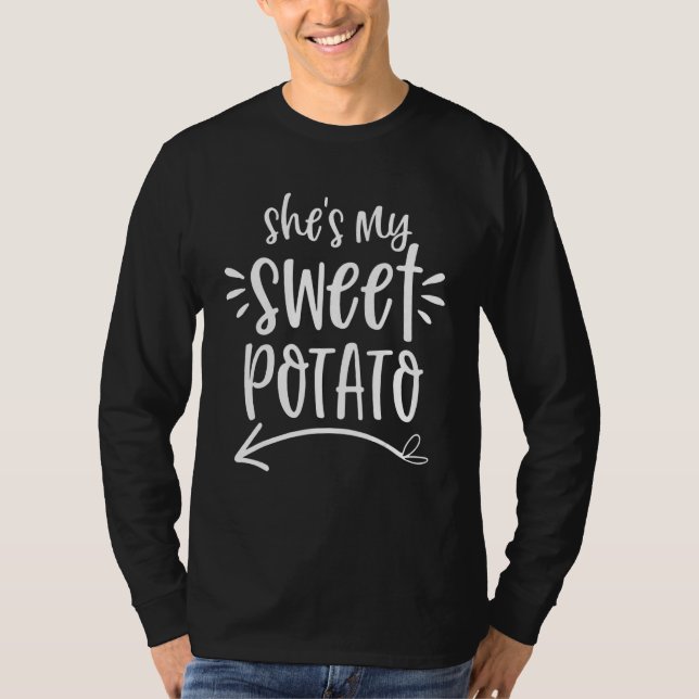 Camiseta She's My Sweet Potato I Yam Set Matching Couples O (Anverso)