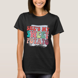 Camiseta Shes My Sweet Potato I Yam Set Thankending Couple