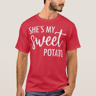 Camiseta Shes My Sweet Potato I Yam Set Thankending Couple
