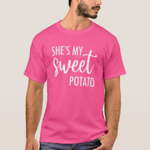 Camiseta Shes My Sweet Potato I Yam Set Thankending Couple