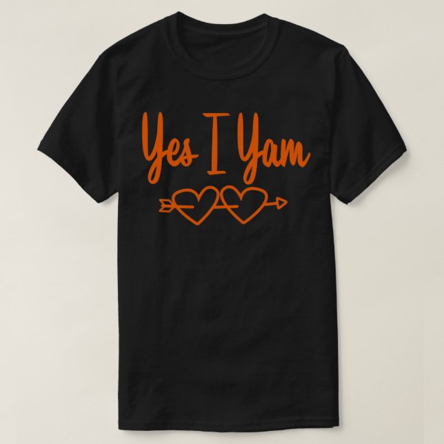 Camiseta Shes My Sweet Potato Sí Yam (Diseño del anverso)