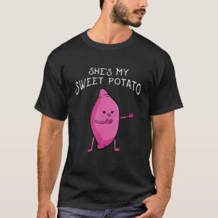 Camiseta Shes My Sweet Potato Sí Yam Coincido con San Valen