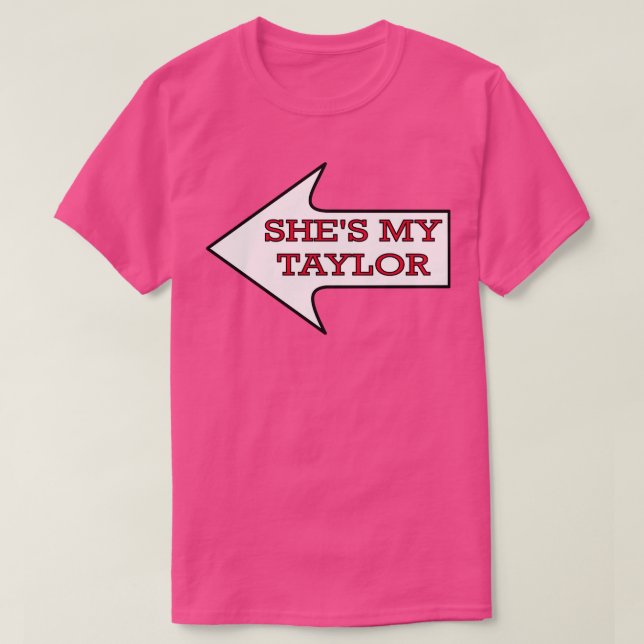 Camiseta Shes My Taylor Chiefs Fan Couples Masculino TShirt (Diseño del anverso)
