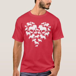 Camiseta Shetland Pony Heart Ride Horses Shetty amigo