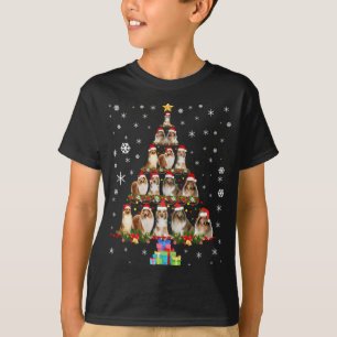 Camiseta Shetland Sheepdog Christmas Tree Funtie Xma