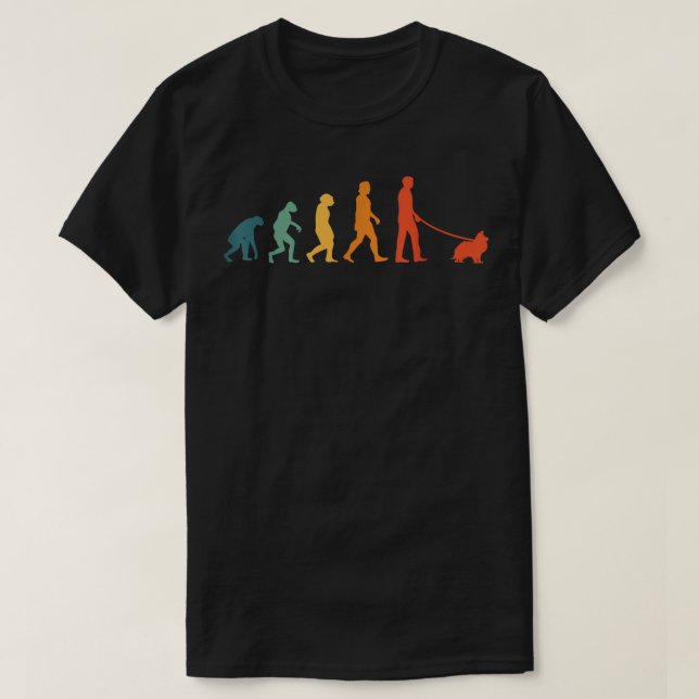 Camiseta Shetland Sheepdog Evolution Retro Sheltie (Diseño del anverso)