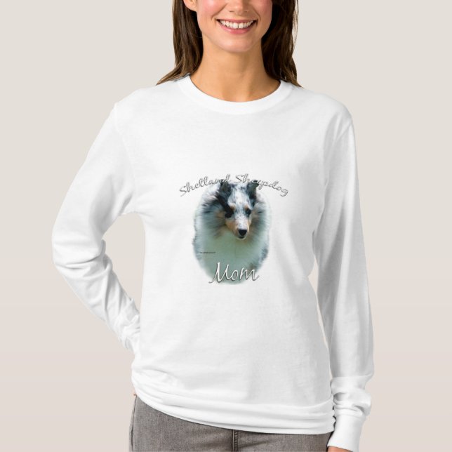 Camiseta Shetland Sheepdog (merle) Mamá 2 (Anverso)