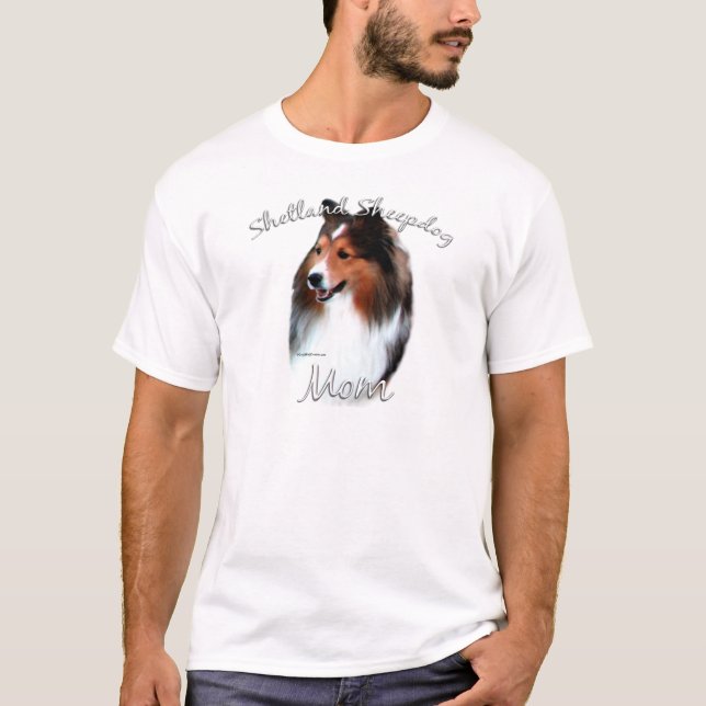 Camiseta Shetland Sheepdog (sable) Mamá 2 (Anverso)