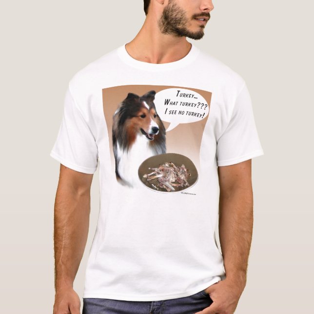 Camiseta Shetland Sheepdog (sable Turquía) (Anverso)