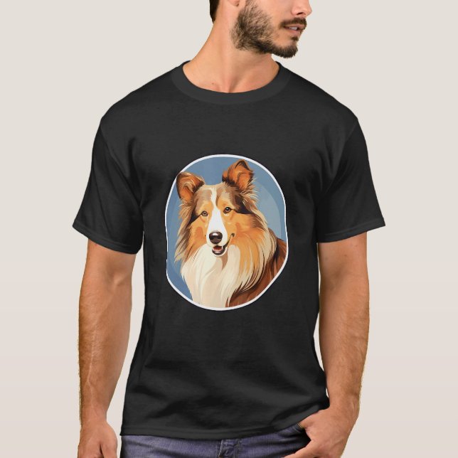 Camiseta Shetland Sheepdog Sheltie Dog Breed (Anverso)