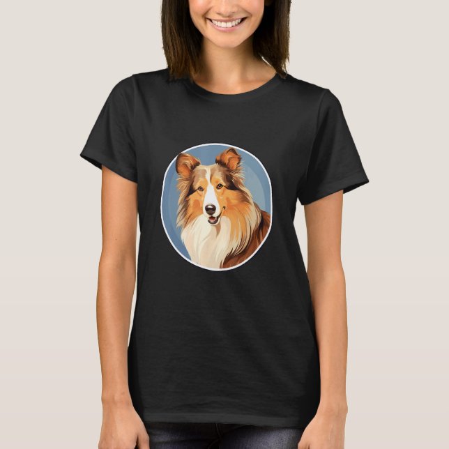 Camiseta Shetland Sheepdog Sheltie Dog Breed (Anverso)