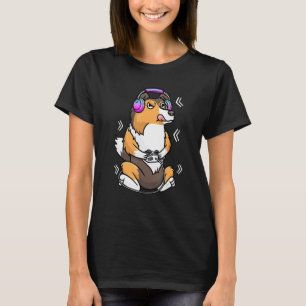 Camiseta Shetland Sheepdog Sheltie Dog Gamer Video Game Gam