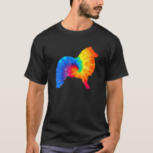 Camiseta Shetland Sheepdog Sheltie Tie Dye Dog Mom Dad Masc