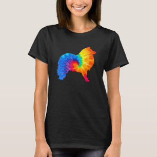 Camiseta Shetland Sheepdog Sheltie Tie Dye Dog Mom Dad Masc