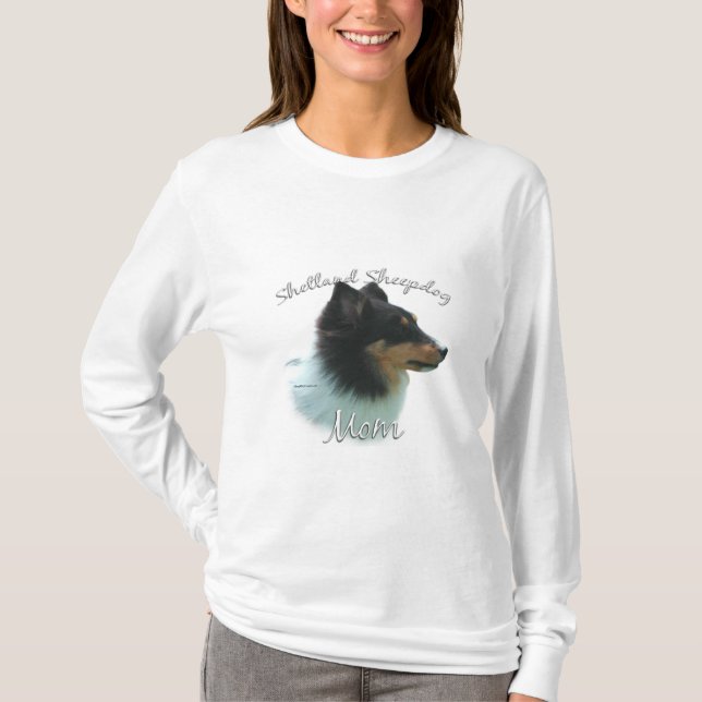 Camiseta Shetland Sheepdog (tri) Mamá 2 (Anverso)