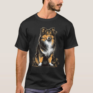 Camiseta Shetland Sheepdog Weightlifting Dog Fitness Gym Sh