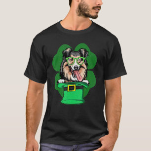 Camiseta Shetland Shepdog Shamrock St Patricks Day Todler