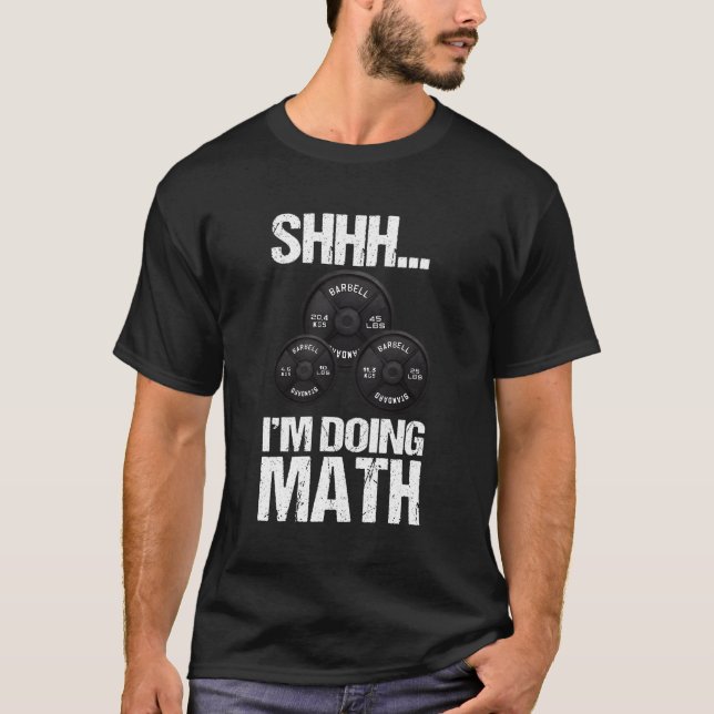 Camiseta Shhh Estoy Haciendo Matices, Altura De Pesos, Gym  (Anverso)