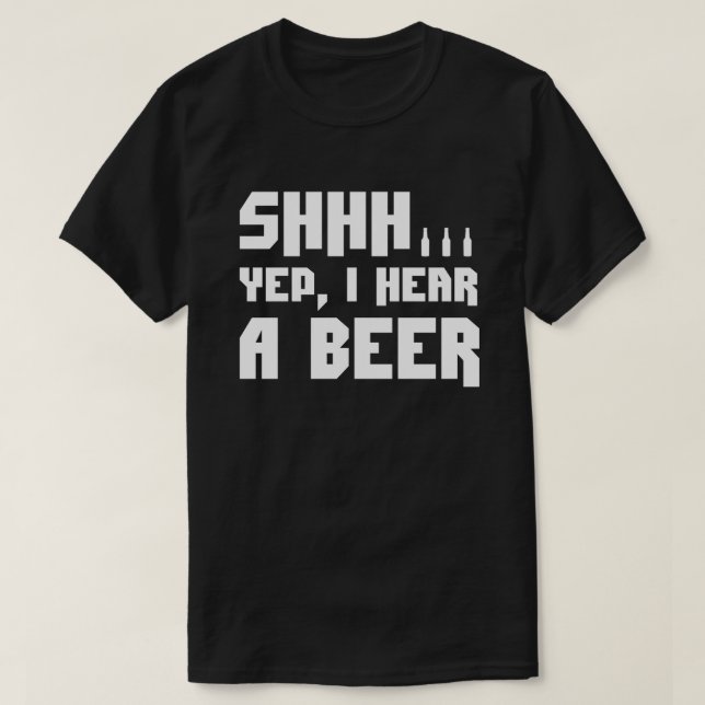 Camiseta Shhh. Oigo un oso divertido (Diseño del anverso)
